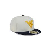 West Virginia New Era Kids 5950 WV Logo Flat Bill Fitted Hat